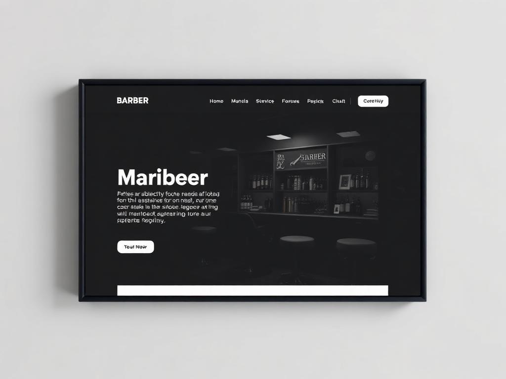 Fadehouse Barbers website design